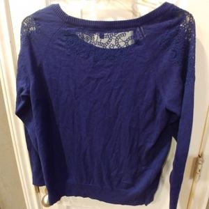 NWOT TORRID SIZE 1 BLUISH/PURPLE SWEATER SHIRT
